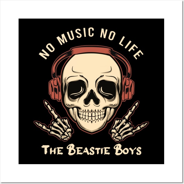 No music no life the beastie boys Wall Art by PROALITY PROJECT